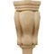 Ekena Millwork 3"W x 1 3/4"D x 6"H Extra Small Traditional Pilaster Wood Corbel, Cherry CORW03X02X06PTCH - alternate 3